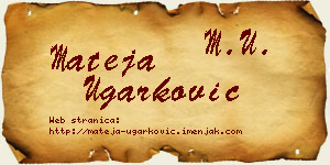 Mateja Ugarković vizit kartica